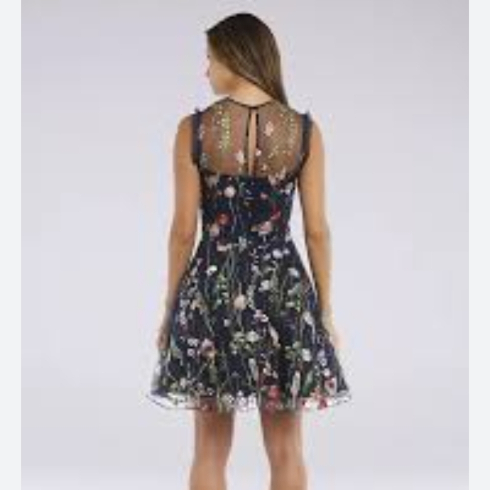 Morgan & Co's Embroidered Fit and Flare Dress - Picture 2 of 7